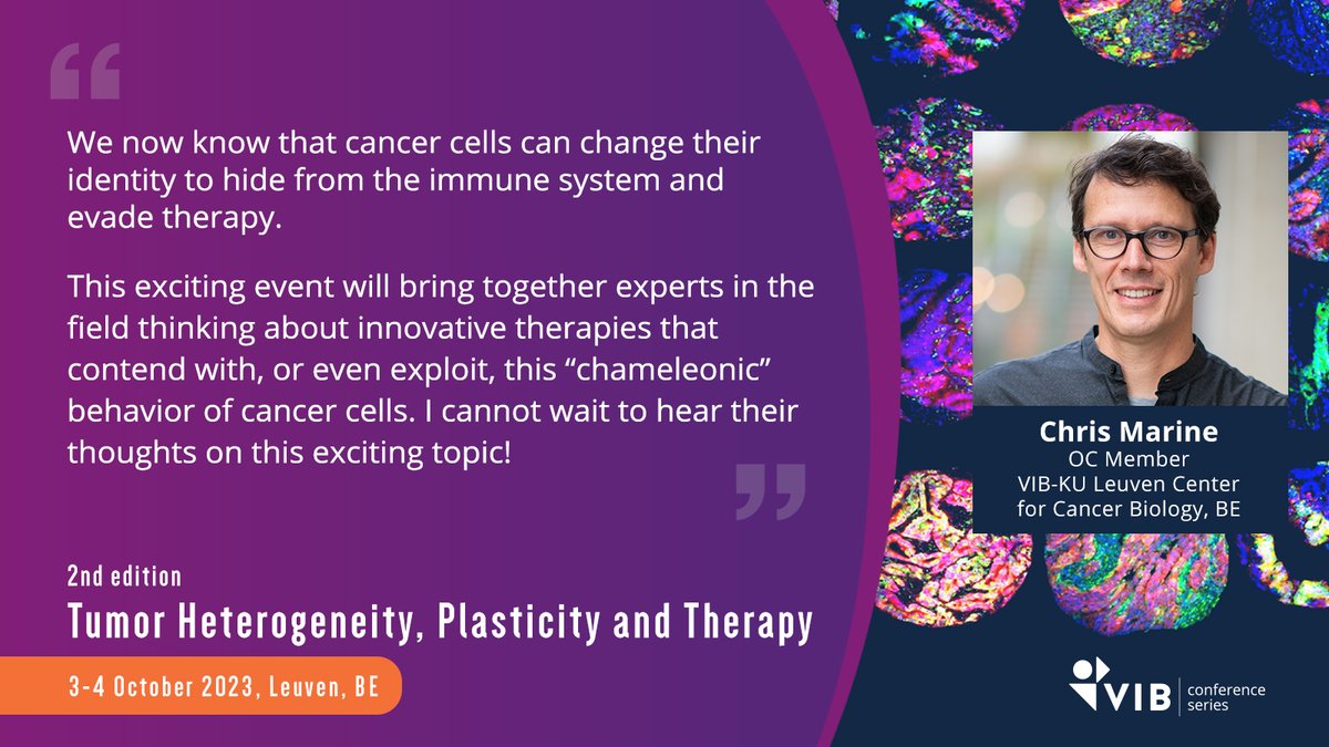 VIB Training & Conferences (@vibtrainconf) on Twitter photo 🤔Want to know why #THPT23 OC member Chris Marine (<a href="/lab_marine/">MarineLab</a>) is looking forward to this year's edition? Then read the latest news article here: vibbio.tech/3yDDzra. The reasons may incl. the keynotes by <a href="/dana_peer/">dana_peer</a> & Sean Morrison of <a href="/CRI_UTSW/">Children’s Research Institute at UT Southwestern</a>. Or the <a href="/Nature/">nature</a> Poster Prize? 🤔Want to know why #THPT23 OC member Chris Marine (<a href="/lab_marine/">MarineLab</a>) is looking forward to this year's edition? Then read the latest news article here: vibbio.tech/3yDDzra. The reasons may incl. the keynotes by <a href="/dana_peer/">dana_peer</a> & Sean Morrison of <a href="/CRI_UTSW/">Children’s Research Institute at UT Southwestern</a>. Or the <a href="/Nature/">nature</a> Poster Prize?