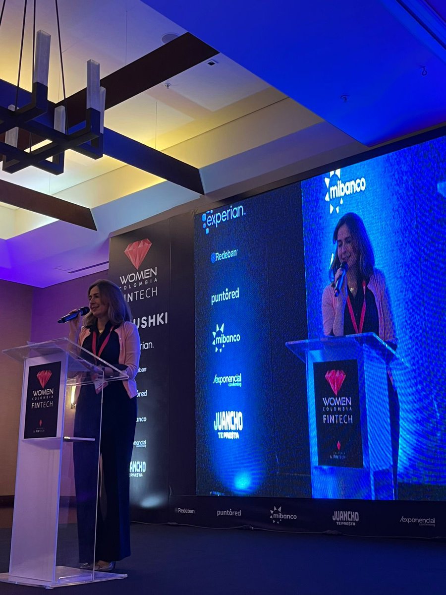 SaraFOlivella's tweet photo. Honored to join the launch of #WomenColombiaFintech by @colombiafintech among great business women in fintech. Huge potential to reduce inequalities in the economy and financing sector and close the gender equality gap. #Agenda2030 #SDGs https://t.co/ftRxDcV91W