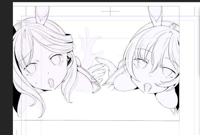 トーン わからないままペン入れをしている 