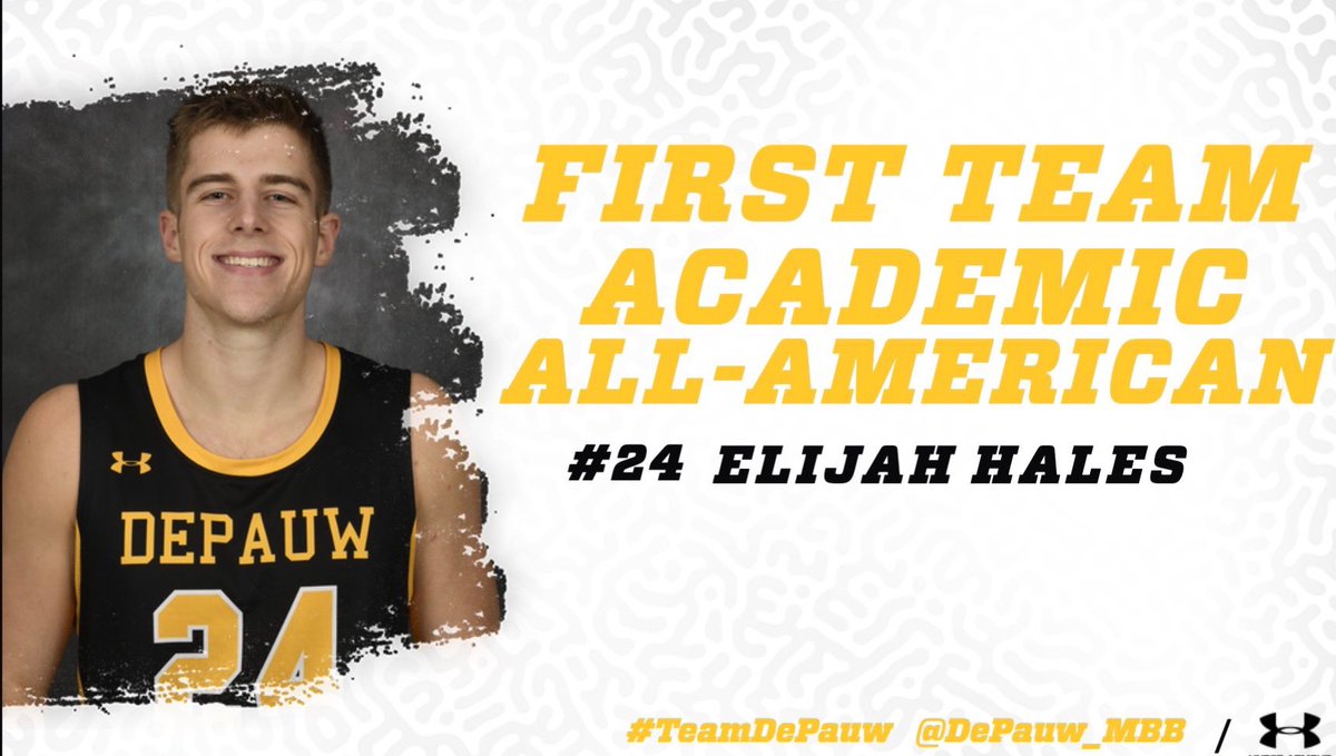 One of the greatest STUDENT-athletes in the proud history of <a href="/DePauw_MBB/">DePauw Basketball</a>. Eli represents everything good about our sport, our program, and <a href="/DePauwU/">DePauw University</a>. He was selected 2nd team AA All-American last season and just kept getting better!!  Congrats <a href="/EHwhitemamba/">Elijah Hales</a>!!! #EarnedNotGiven