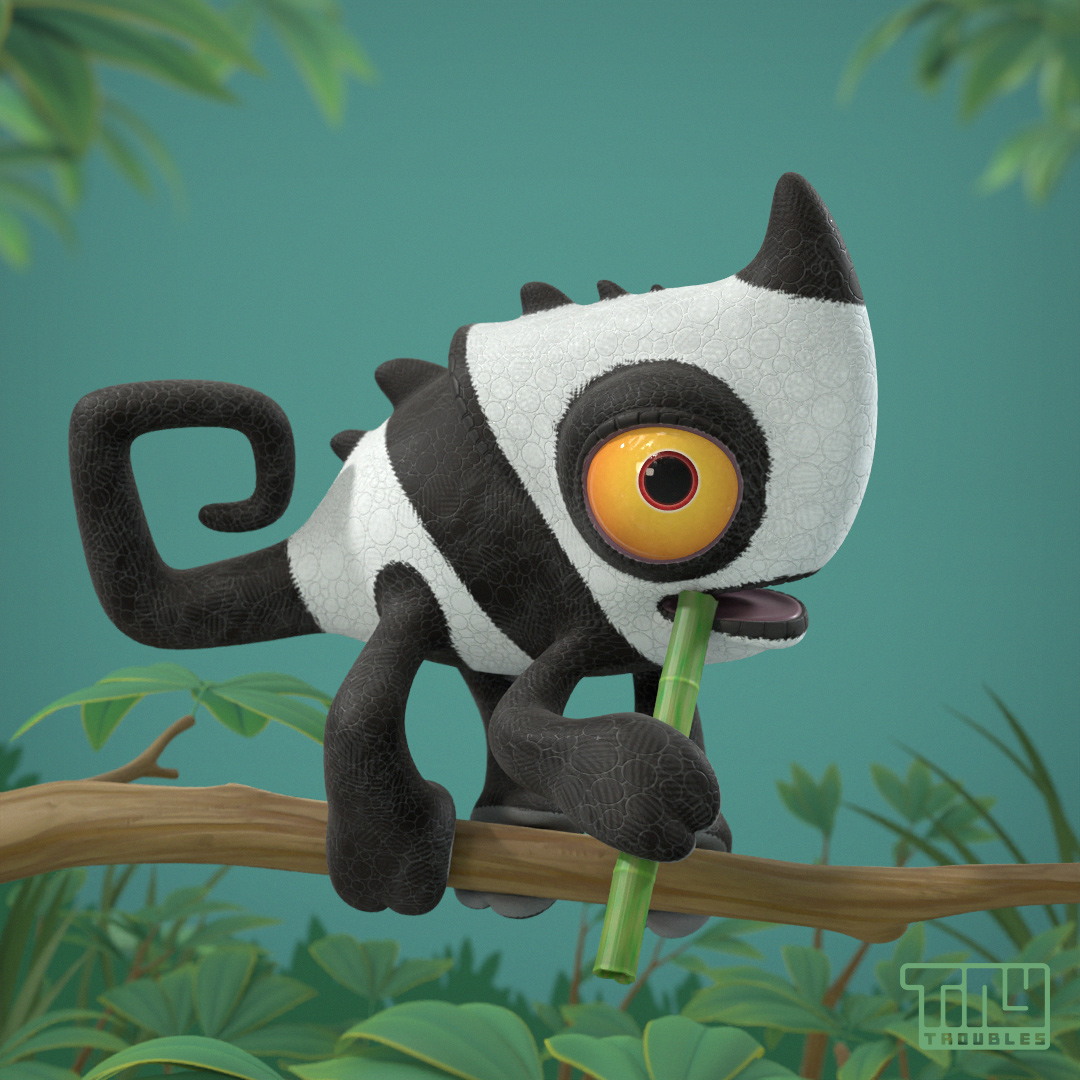 It's Panda Day!
No bugs, but bamboo today. 🌿

#PandaDay #TinyTroubles #3dart