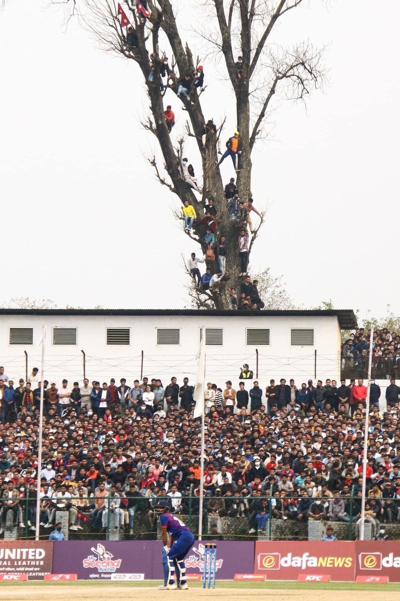Picture of the day - the passion for Cricket.