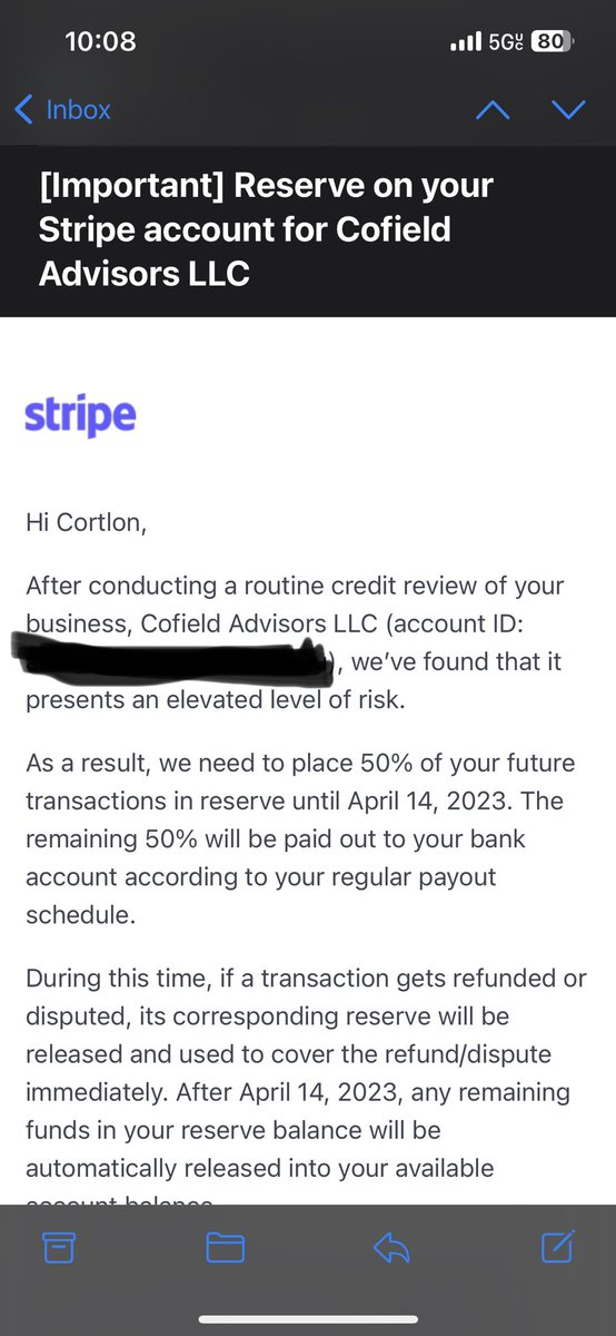 This how y’all doing y’all customers <a href="/stripe/">Stripe</a> 🧐. This is next level robbery smh