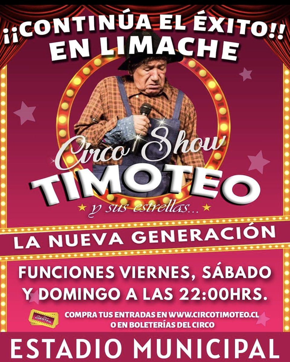rocesarcarrasco's tweet photo. Hay que ir a los circo sobre todo al timoteo excelente show https://t.co/vipaqjy1AX