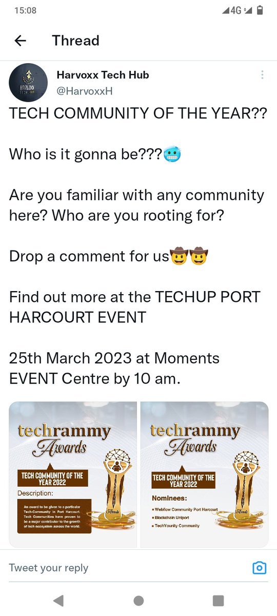 Jackson Believe Zandra #TechupPortHarcourt23 tweet media