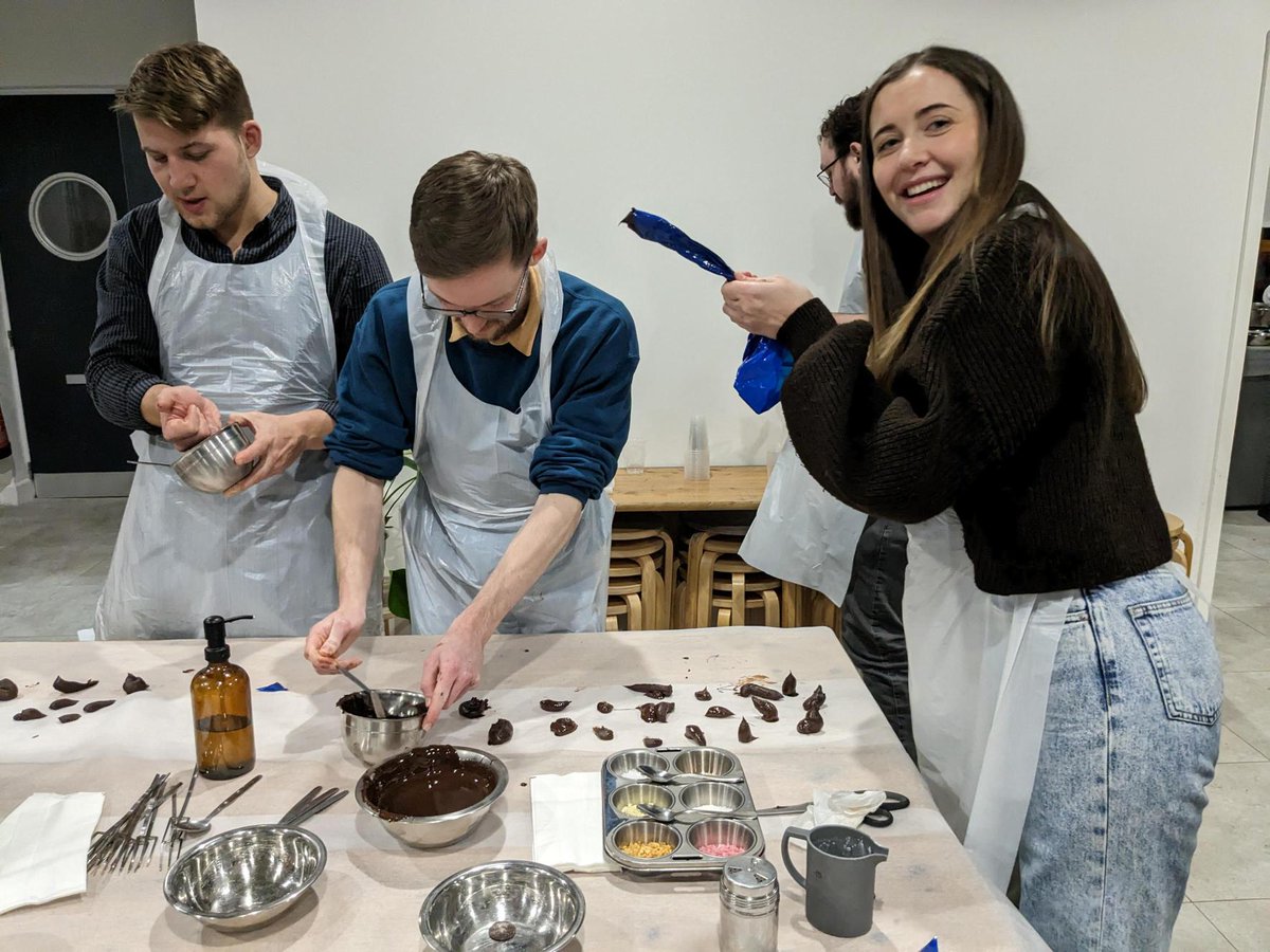 tapcxm's tweet image. Our chocolate making class was a hit! Who knew our tech gurus had such amazing culinary skills? We crafted our own truffles and tried some delicious chocolate treats. It was a sweet way to bond with the team. 🍬👨‍🍳

#chocolatemaking #techconsultancy #socials
