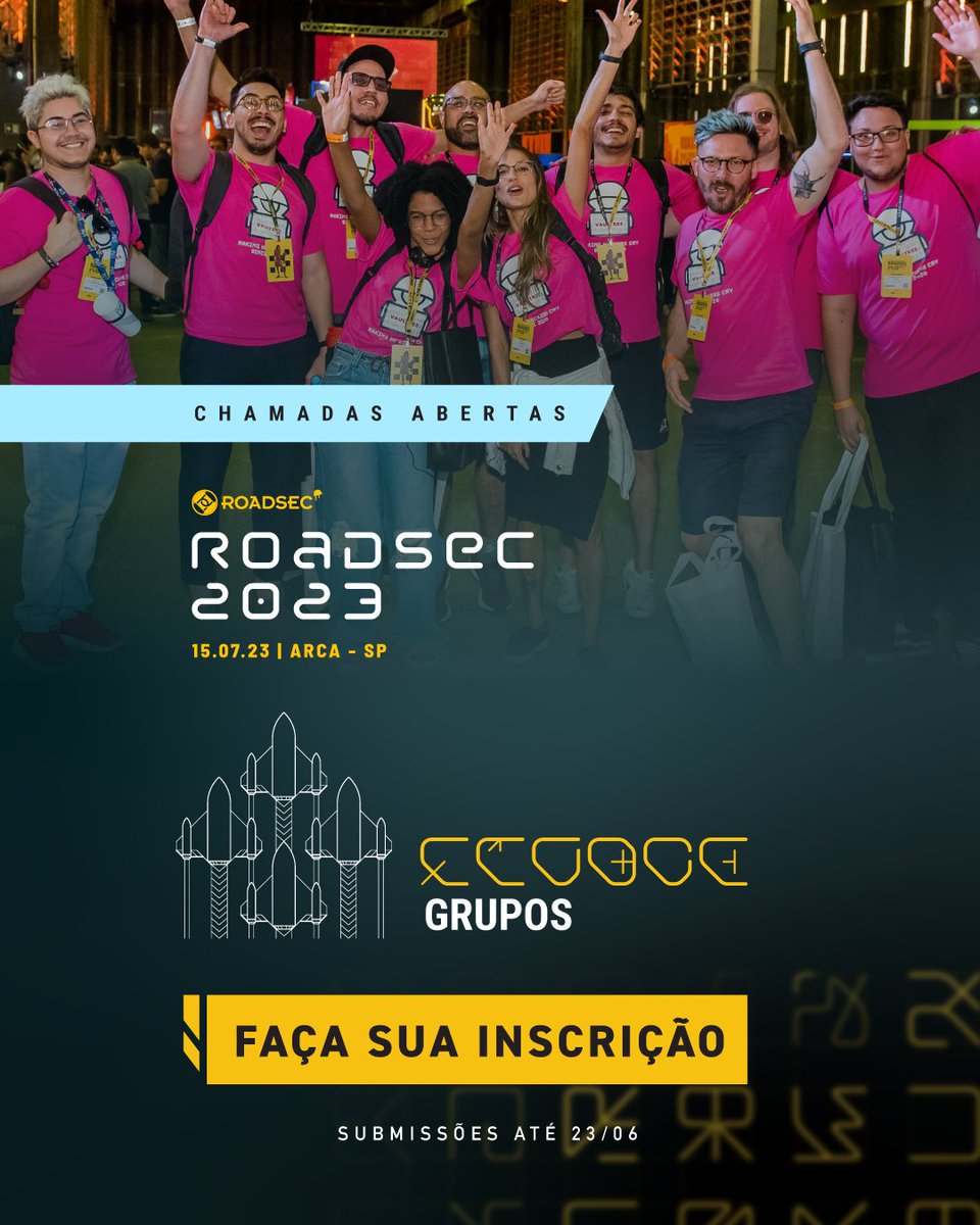 O festival mais hackudo das Américas abre suas portas para receber a sua empresa! O #roadsec oferece descontos exclusivos para que seu time possa conhecer o evento. Preencha o formulário do link e nossa equipe entrará em contato com você! bit.ly/3Jys7DH #dontstophacking