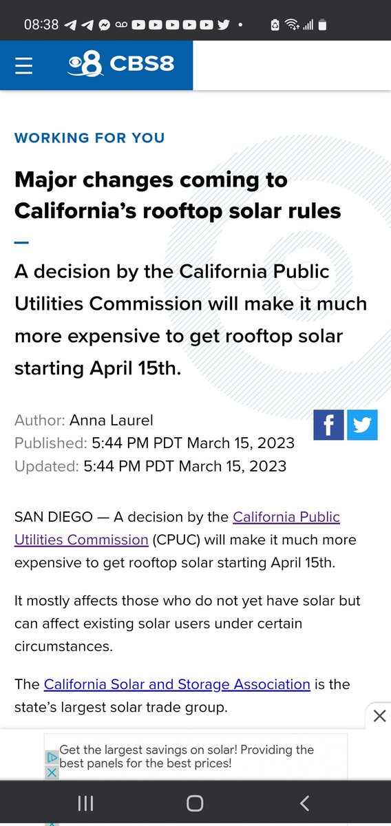 GetSolar_Girl's tweet image. #California are you prepared??
#NEM #SanDiego #SoCal #Edison #LosAngeles 

Let's Connect: bit.ly/40bqotf