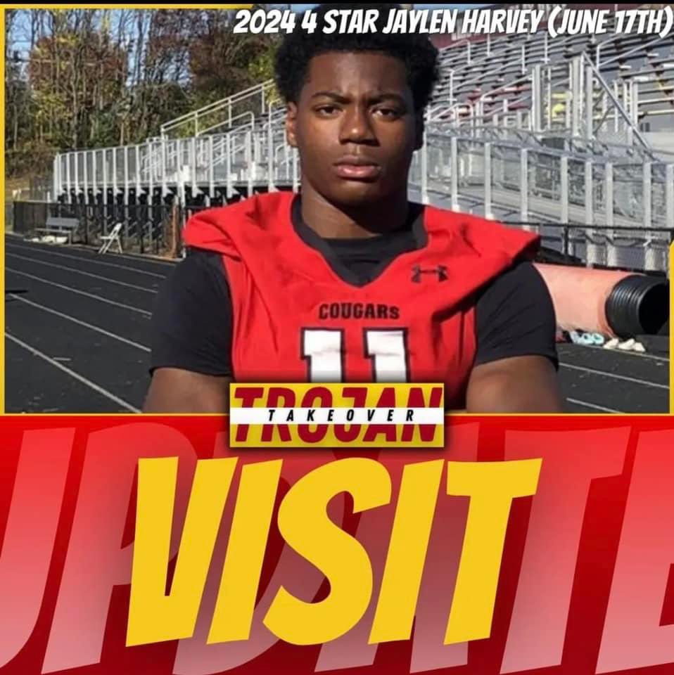 ZakiaJone's tweet photo. Looks who’s making an appearance at USC this weekend on the 18th @JaylenHarvey_  @CoachRoyM #unofficialvisit #calipower https://t.co/ZW2dPaf565