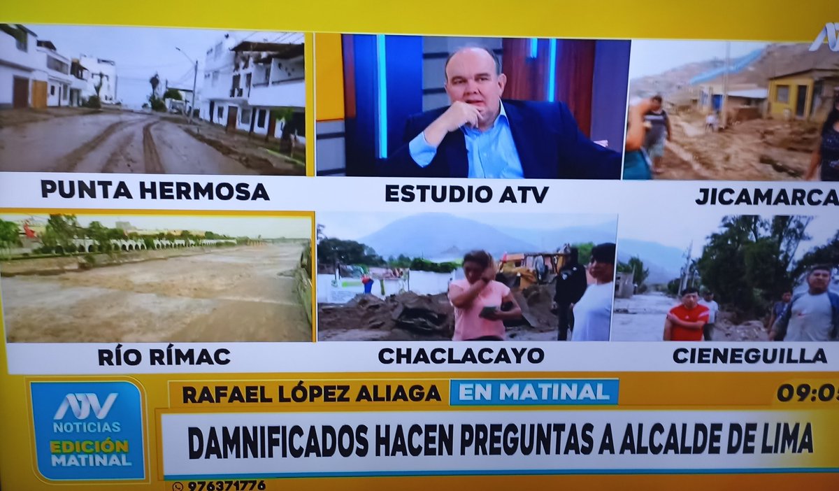 ysmaelsotof's tweet photo. Damnificados piden a López Aliaga que mande maquinaria a zonas afectadas por lluvias y el responde: "El lagarto se ha tirado la plata (...) Castañeda no ha robado nada, a mí me han dado un municipio sin un mango, que no jodan".
Lima, ahí tienes a tu alcalde. ATV @socioperiodismo https://t.co/whjqiBnO01