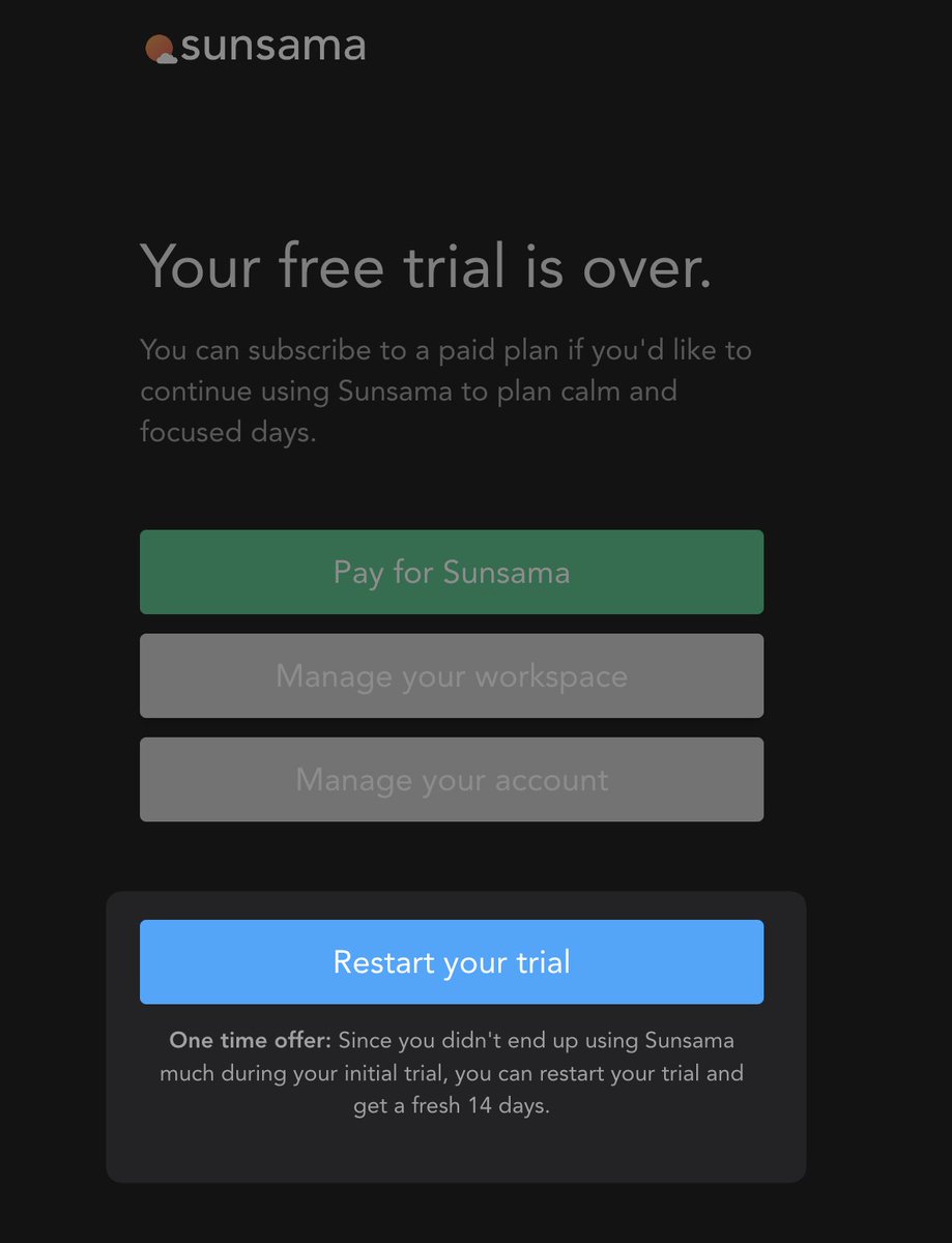kamaln7's tweet photo. i love this. i created a @sunsamaHQ  account a few days before i went on vacation so i didn't end up using it that much. my free trial is over but they're offering another 14 day trial period ❤️ https://t.co/DV8gr5RaHB