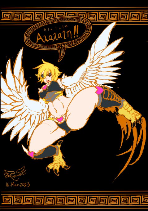 ALALAIE!!! | ハガネン #pixiv https://t.co/IFJp1VFlp4
去年も年明けに似たようなの描いたけど、
古代ギリシャの壺絵とマンガ・コミックの折衷的表現とかできたらなんか面白いんじゃねーかなと思ってる。 
