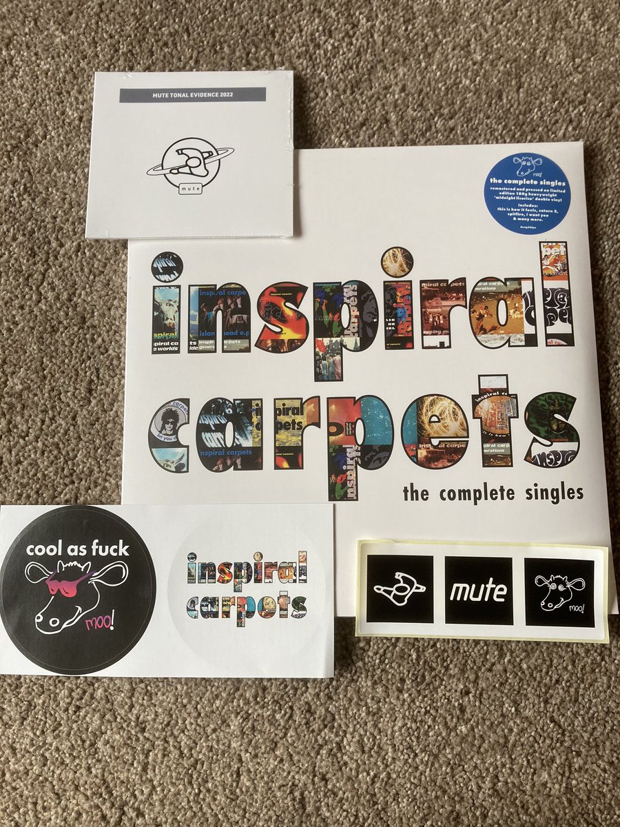 Got this beauty today  #InspiralCarpets @inspiralsband @therealboon @InspiralGraham @martynwalsh @tomhingleymusic @StephenEHolt #Gilly #CoolAsFuck #Moo