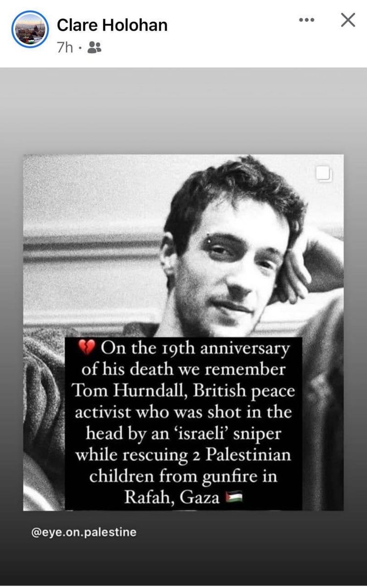 BobFlan93884116's tweet photo. Remembering Tom Hurndall, Murdered by the Israeli occupation forces while he was attempting to rescue Palestinian children from harms way 🌹🇵🇸🌹 https://t.co/muDT7tqBY9
