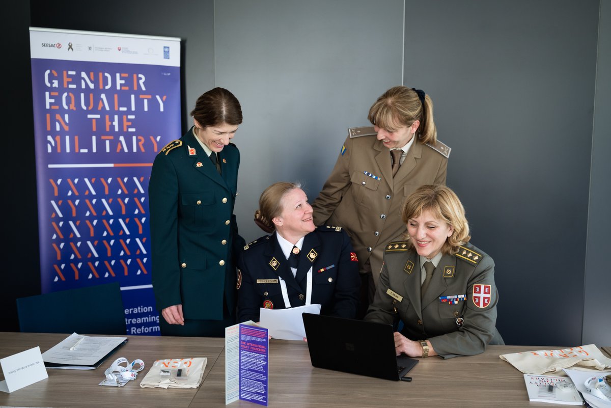 UNDP_SEESAC's tweet photo. Today in☀Budva the #WesternBalkans Gender Advisers in AFs &amp; Gender Coordinators in MoDs gathered for 1st time to discuss their role &amp; exchange experience.
 
They are key for integrating #WPS1325 Agenda in military operations &amp; planning.
 
🔗https://t.co/LvrhHeqOy3

🇳🇴🇸🇰supported https://t.co/L6sZ8Ddy2T