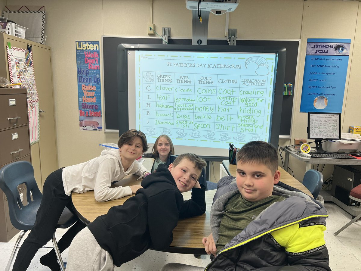 St. Patrick’s Day fun in the speech room this week! ☘️ 🌈