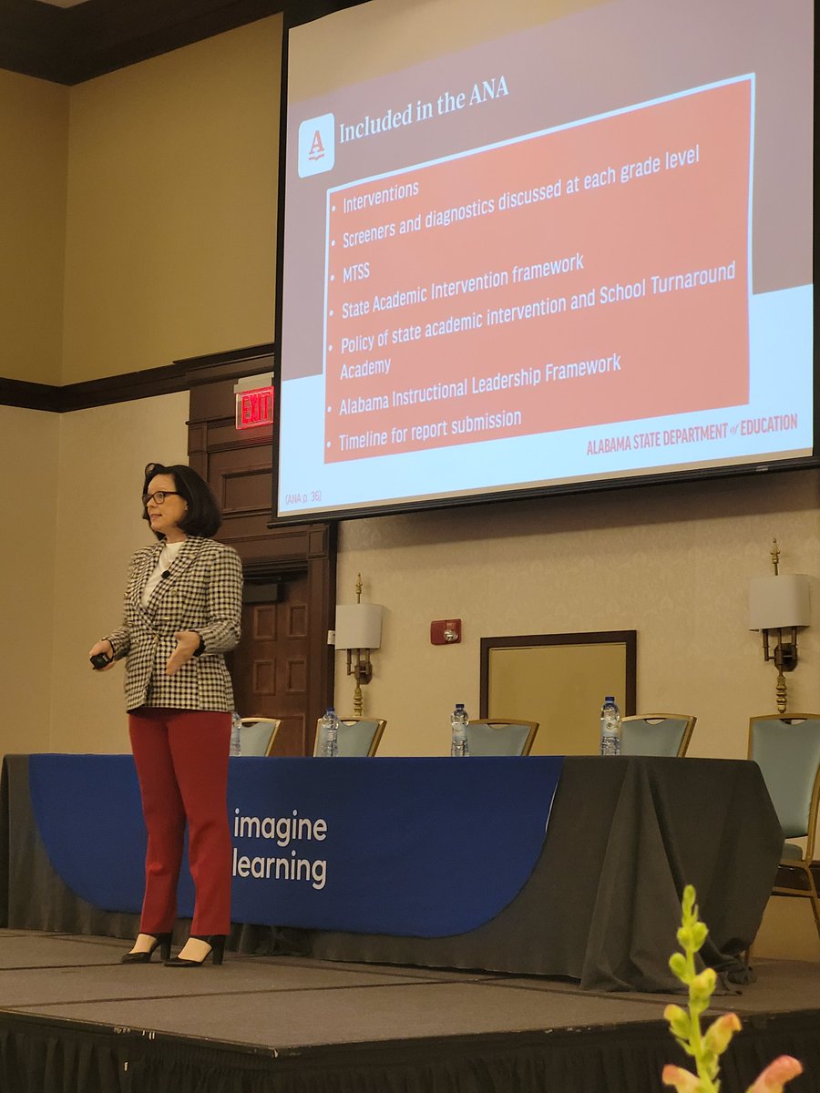 davidowen49's tweet image. Numeracy Act presentation by Dr. Anderson from the ALSDE at the Imagine Learning Alabama Summit '23. ๐ก๐๐ #ImagineLearning #ilal23