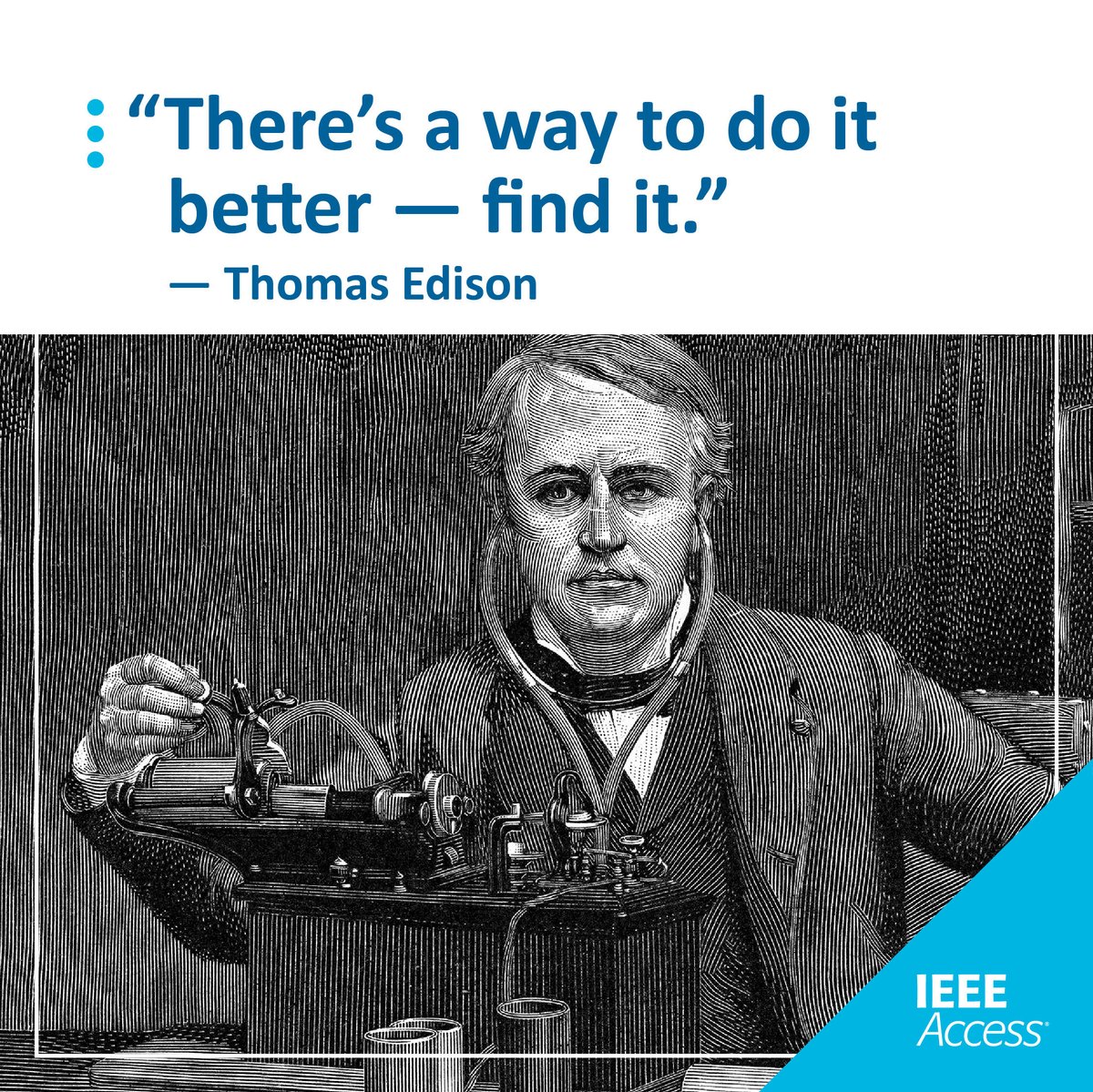 IEEEAccess's tweet image. Thinking outside the box is critical for innovating a better tomorrow. We’re constantly inspired by our community of engineers, scientists, and allied professionals dedicated to sharing their knowledge and research globally. #IEEEAccess #QuoteoftheWeek #ScienceQuote
