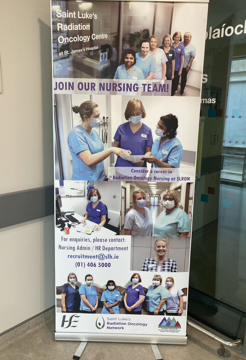 charles_gillham's tweet photo. The St Luke’s Radiotherapy Network is a wonderful place to work. We have a phenomenal and dedicated group of nurses and we would love more! Please email recruitment@slh.ie @DMHospitalGroup @hseNCCP https://t.co/pwlPNQerKu