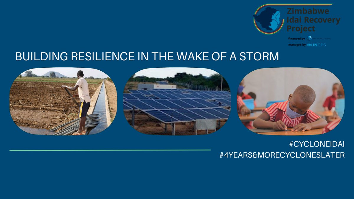 4 years ago, @WorldBank funded @ZIRP_Zimbabwe to support vulnerable communities in the aftermath of #CycloneIdai. We remember the lives lost on this fateful day and are humbled to contribute to restoration of livelihoods and continued resilience building against recurring shocks