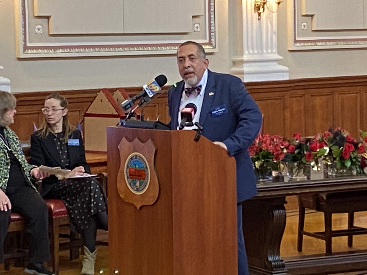 TomRaderTV's tweet photo. #HappyBirthdayReadingPA #CityHall @69News It’s a “Who’s Who” inside council chambers today with county, state and local leaders, as well as delegates from #sistercities overseas present for a 275th Anniversary celebration. @mrmonopoly #readingrailroad https://t.co/kEFqwpqOvJ