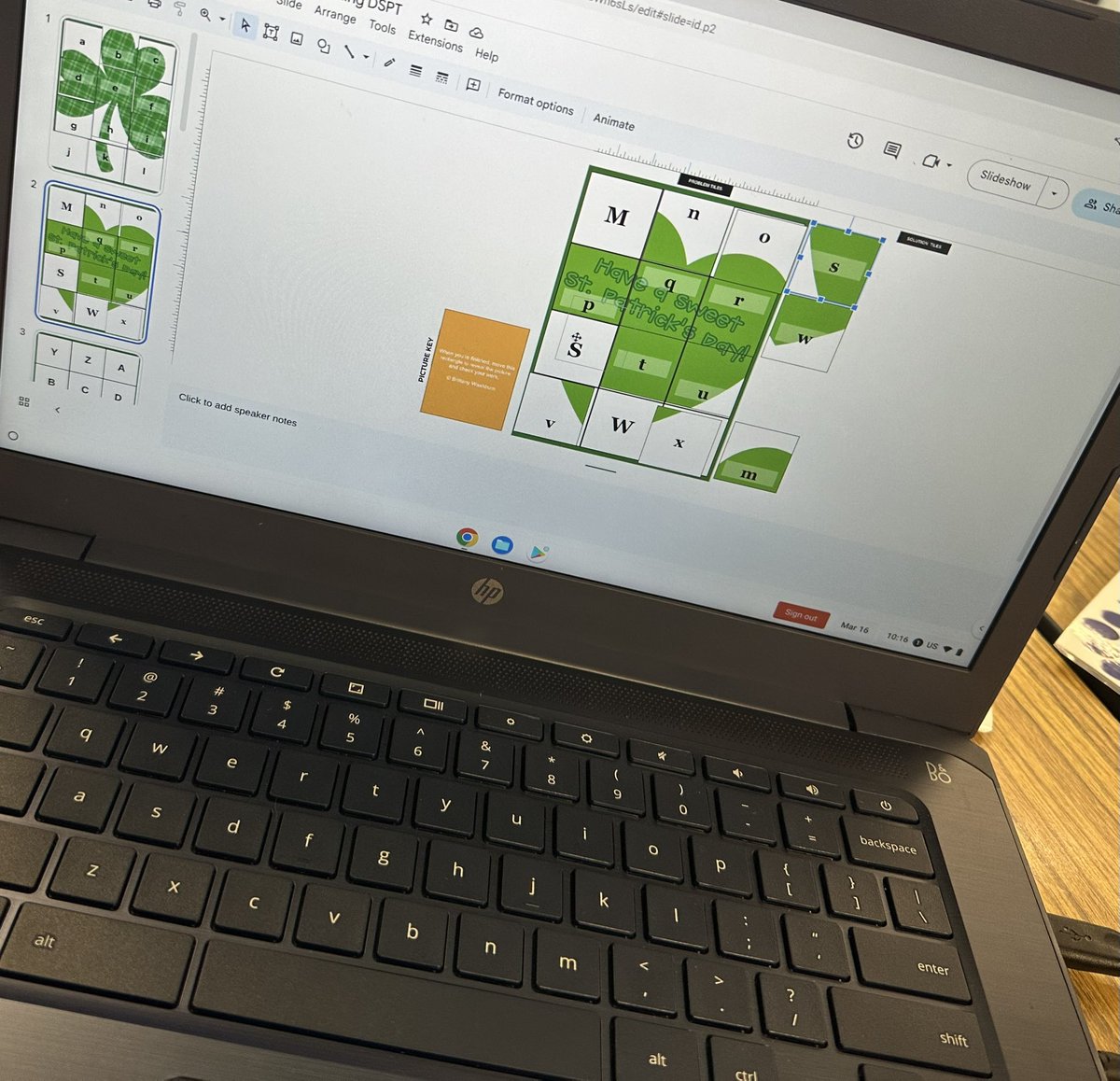 WBcomputersK6's tweet photo. K students having some St. Patrick’s Day fun while practicing their mouse skills. ☘️💻 #wbwildcats https://t.co/SNtk4HPxZv