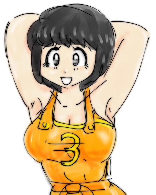  謎のポーズでお祝い雑な絵でスミマセン。 