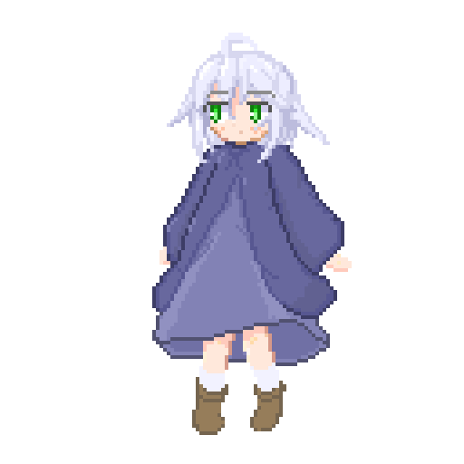 ドット絵もうちょっと描き込んでみました。
ノウハウゼロなので本当に難しいですが結構楽しいですね…!

パーツごとにレイヤー分けするべきなんだろうなと思いつつも別レイヤーに書き込む事故を何十回も起こしましたが慣れでどうにかなるものなのか否か…。 