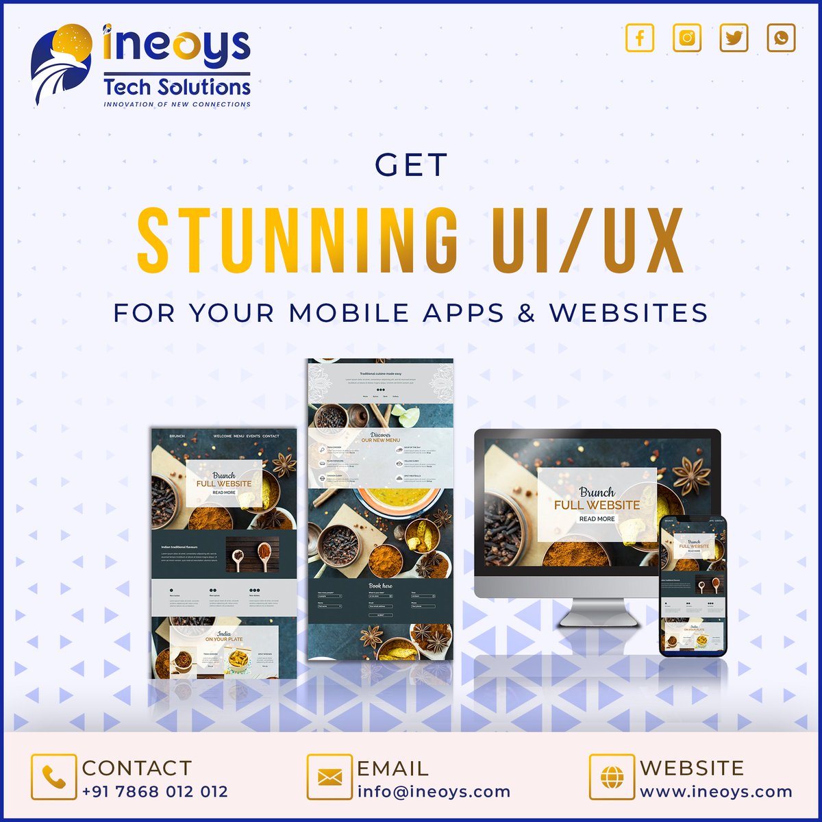 Get Stunning UI/UX For your Mobile Apps & Websites from us.

#advertising_insta #socialmediaadvertising #mediaagency
#advertising_agency #creativeadvertisingideas #ineoys
#ineoysmadurai #ineoystechsolutionsmadurai