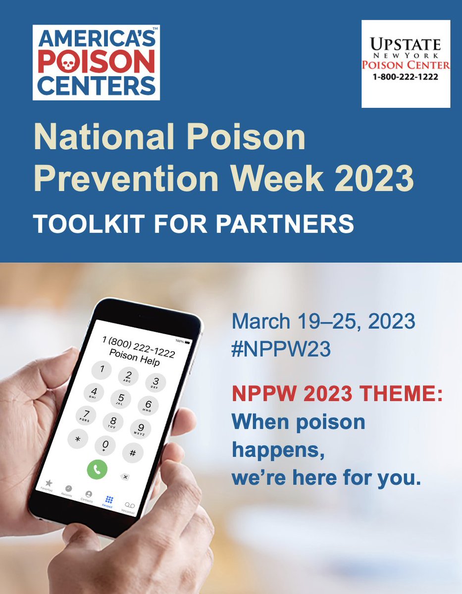 UpstatePoison's tweet photo. It's almost #NPPW23! We would love for you to share poison prevention tips ALL WEEK LONG!

Check out this year's toolkit: https://t.co/DO0LVwcBi2

#preventpoison https://t.co/ejIOeM1g6K