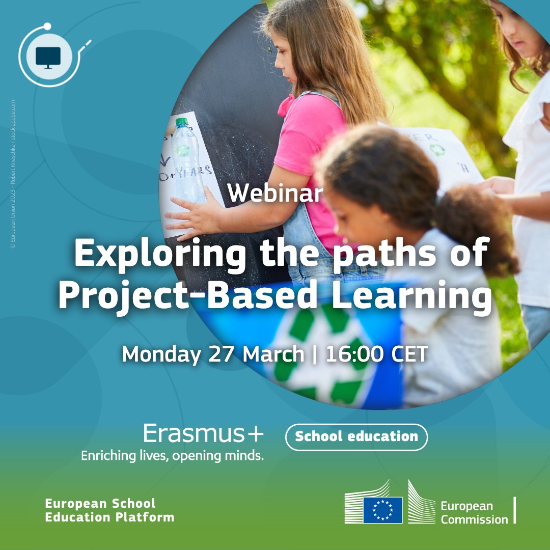 📢 Webinar alert!
Get a step-by step introduction on Project-Based Learning and how to apply it in the classroom!
When? 🗓️ 27 March at 16:00 CET
Speaker?🎙️ <a href="/anavblancoo/">Ana V B</a>
Registration link 🔗bit.ly/3kW98sZ