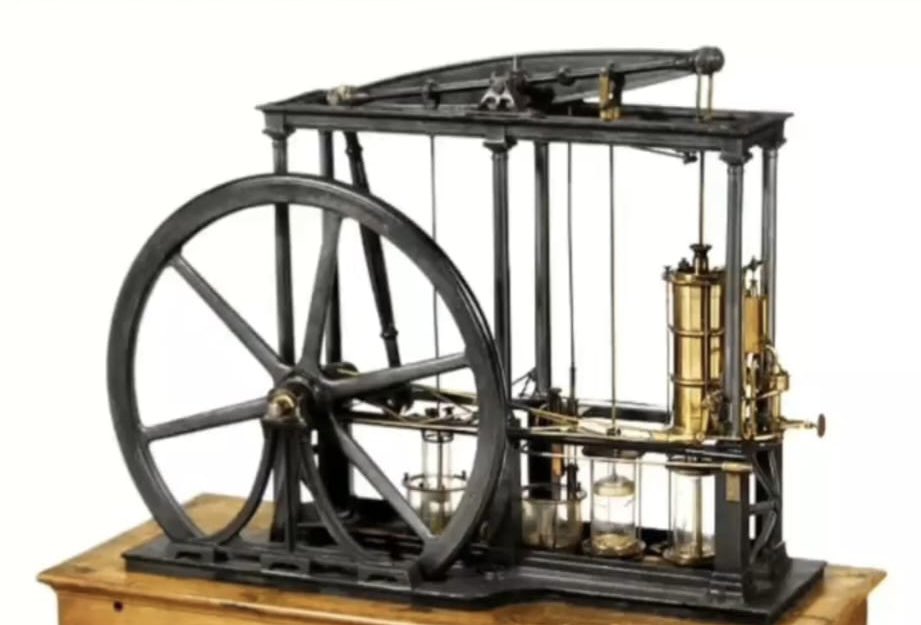 manolo1990123's tweet photo. The steam engine is an external combustion engine that transforms the thermal energy of a quantity of water into mechanical energy. It was one of the best inventions of Thomas Newcomen in 1712.#revosafa https://t.co/MCa235edOV