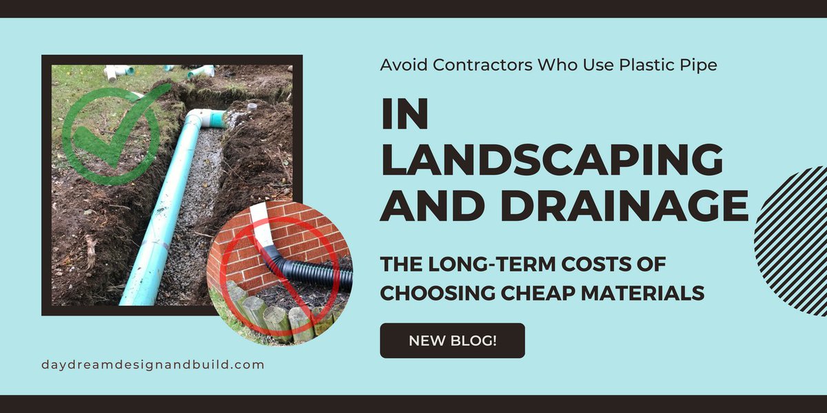 🚫 Don't let cheap prices fool you! Choosing a contractor who uses corrugated pipe for your landscaping and drainage needs can lead to costly repairs down the line. 🌳💦 #LandscapingTips #DrainageSolutions #QualityMatters #ChooseWisely 🏞️💧👷‍♂️