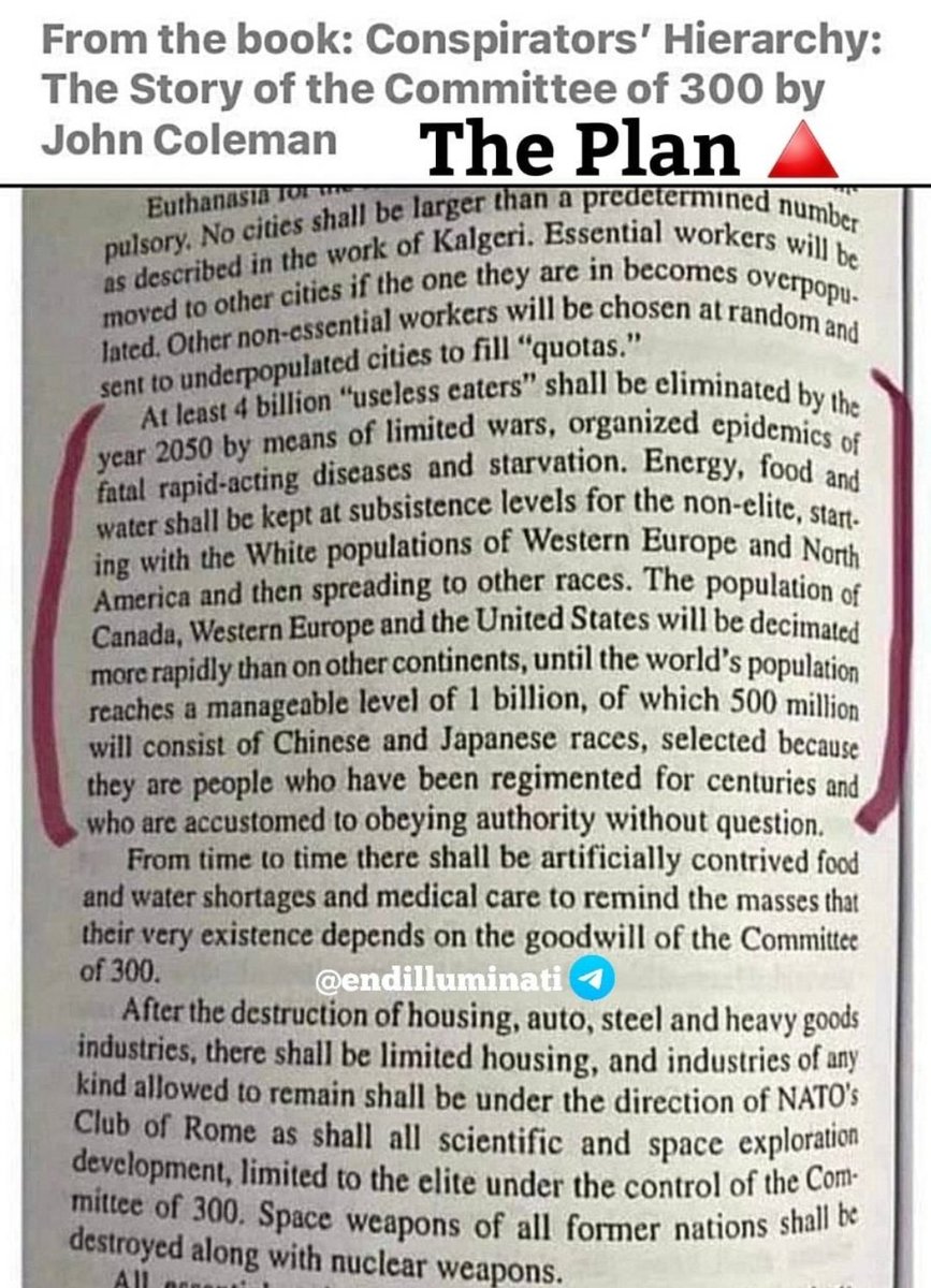 'Conspirators' Hierarchy: The Story of the Committee of 300' by John Coleman.
Interesting read in this current climate...

#conspiratorshierarchy 
#JohnColeman 
#committeeof300