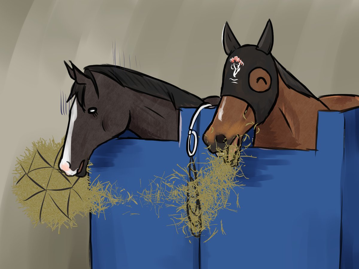 no humans horse couch closed eyes ^ ^ animal focus 1other  illustration images