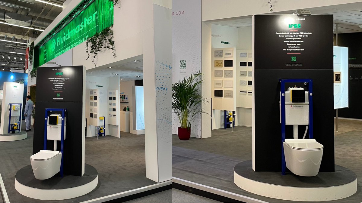 FluidmasterUK's tweet photo. On our stand @ish_frankfurt you can take a look at our #collaboration with #IPEE
Touchless toilet solutions which improve hygiene and champion sustainable water management.
Head over to Hall 4.0 Booth B93.
#ish23 #ishfrankfurt https://t.co/3CF5TnyhMW