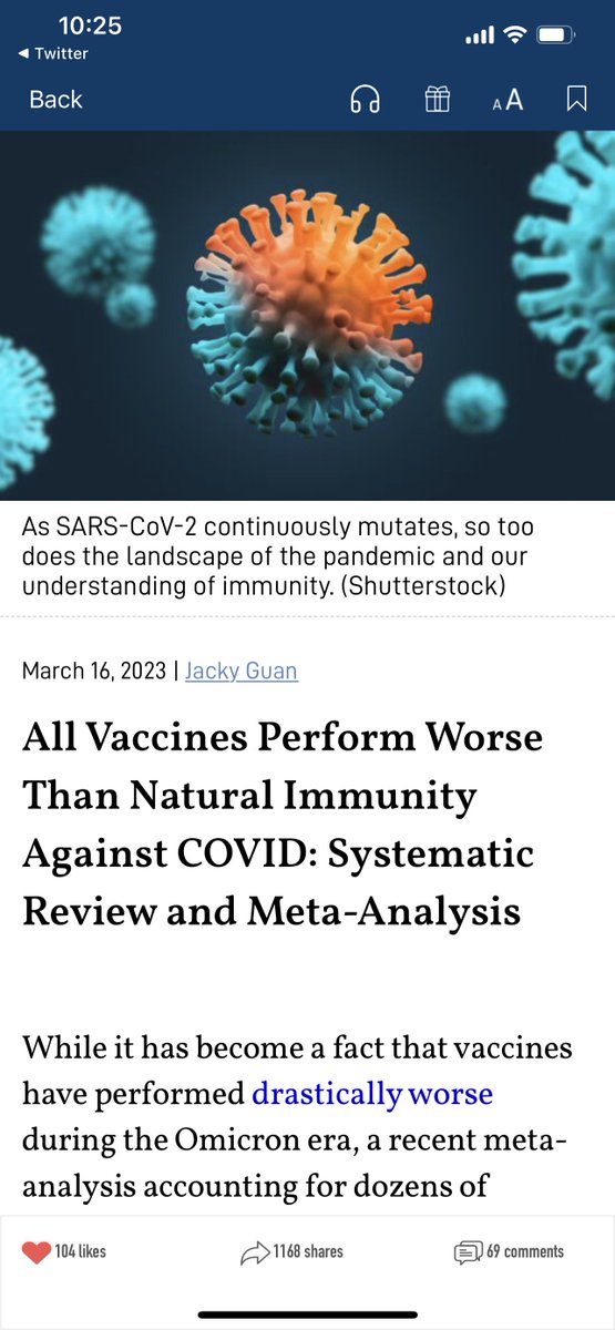 JanJekielek's tweet photo. 🚨All Vaccines Perform Worse Than Natural Immunity Against #COVID: Systematic Review & Meta-Analysis

"…a recent meta-analysis accounting for dozens of studies reveals that natural immunity offers better protection against reinfection, symptomatic infections, and severe disease from all #COVID19 variants than all the COVID vaccines." 🔥@EpochTimes