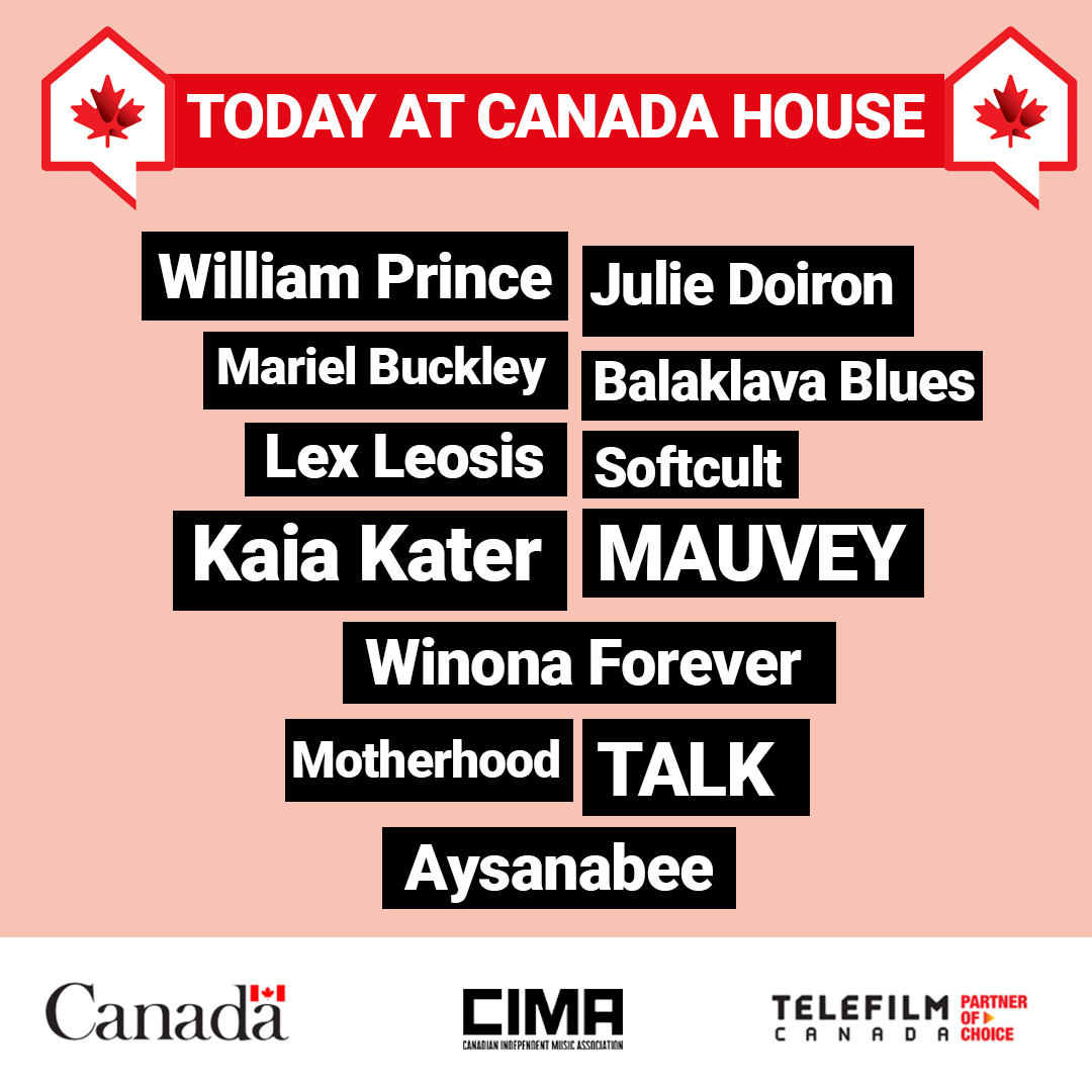 12 amazing Canadian artists are performing today at #CanadaHouse as part of @CIMAmusic75 's 'Canadian Music BBQ and Showcases: Day 2!'. Join us before the shows for some delicious Texan #BBQ and the chance to mingle with Canadians in the Texan sunshine. #CanadaSXSW