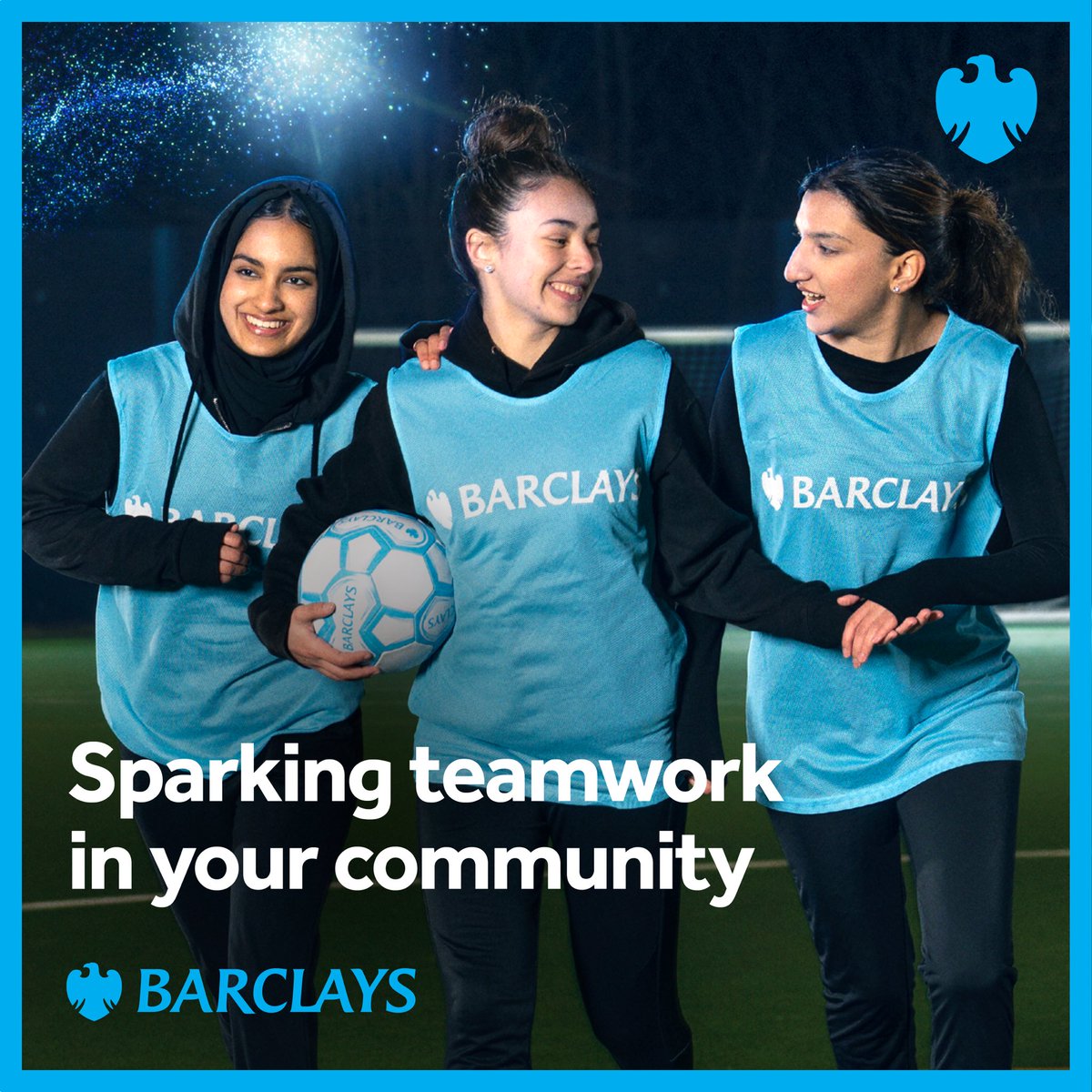 We’re sparking opportunities in your community. Local sports groups like Wapping FC and @wappingyouthfc are receiving Barclays Community Football Fund grants to bring football to those who need it most. Thank you to the team at Wapping FC for starring in our latest campaign!