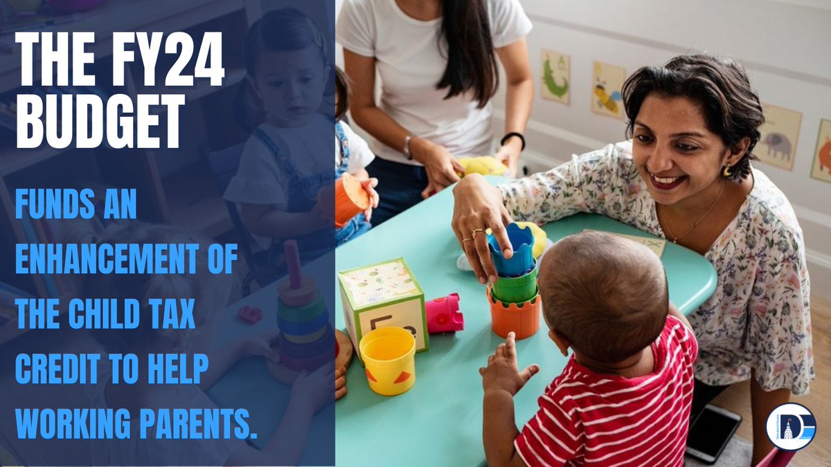 mdhousedems's tweet image. Maryland is committed to lifting families out of poverty and supporting our working families. 

This year’s budget makes continued investments in enhancing the child tax credit and expanding other benefits that support Marylanders in need.  

#Working4MD #mdga23