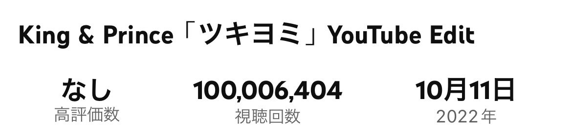 団結力にほんとに感動してます😭😭😭
想いひとつにして叶えられるんだって✨
ほんとにおめでとう！！！
いっぱいいっぱいありがとう！！！

#キンプリMV1億回おめでとう