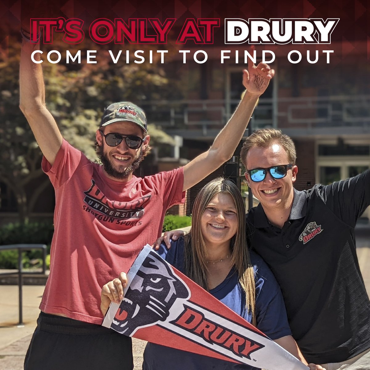 DruryUniversity's tweet photo. Are you #DruryBound? Come to Admitted Student Friday on April 14! We will walk the campus, taste Fresh Ideas cuisine, learn about Your Drury Fusion and hear from admissions, financial aid, scholarships, housing, student life and more. Learn more at https://t.co/yuYbla6WRM https://t.co/w3xwzJFJOH