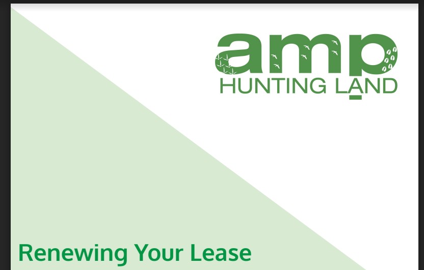 AmpHuntingLand's tweet photo. It's Renewal Time! If you have an existing lease with us, you should receive an email today with your renewal information. Follow these directions to renew your lease for the 2023-2024 season: https://t.co/gh1ilB0V5B https://t.co/UpuuGAoUH3