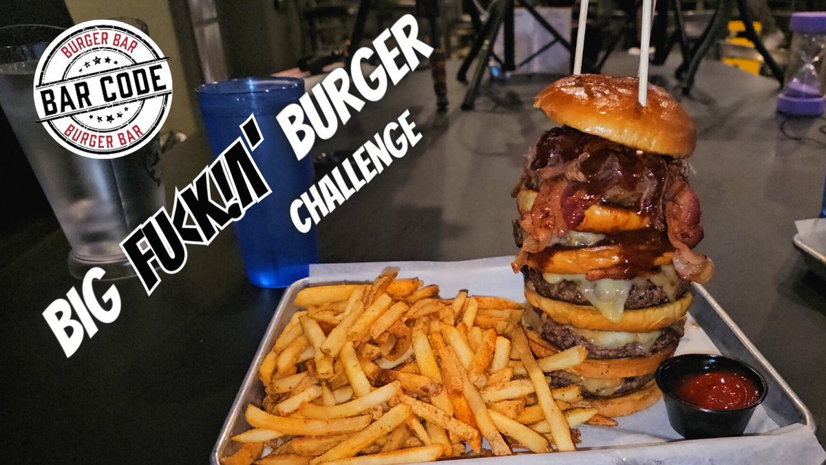 Da_Disposal's tweet photo. https://t.co/0F051DLpTG
Here in Las Vegas with @Notorious_BOB Shoudt, he wanted to do this Big Fuggin' Burger Challenge at @BarCodeBurgers. We had only 10 minutes to eat this burger and fries or we owe them $69 plus tax. (government involved runs about $5069.01) #BarcodeBurgers https://t.co/rUPTWlOTa8