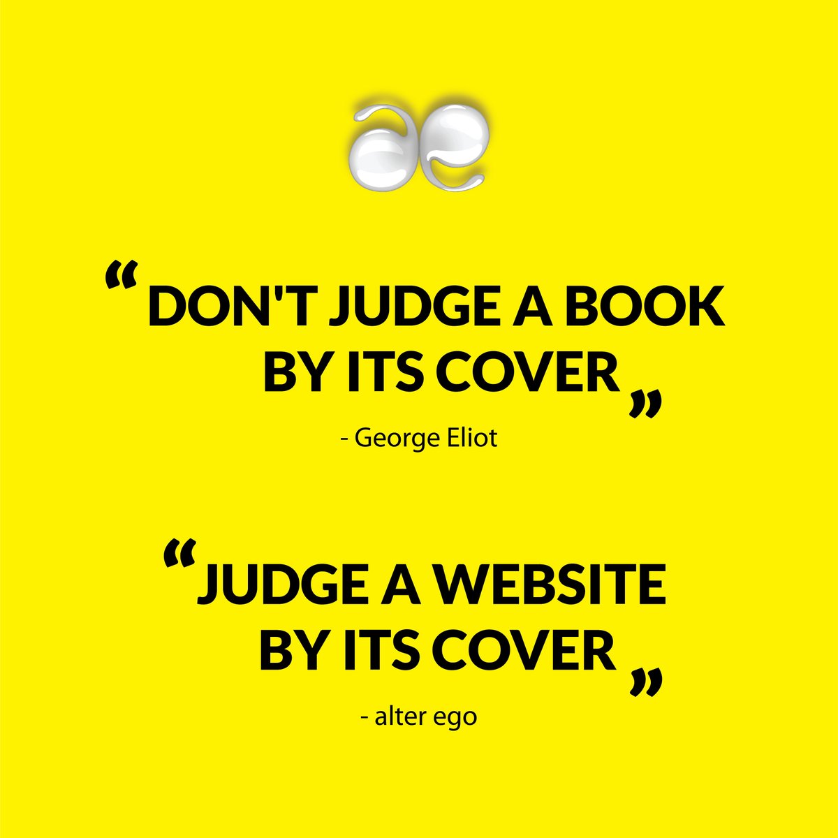 AlterEgoCommuni's tweet photo. "Looks can be deceiving, but when it comes to websites, first impressions matter. Don't judge a book by its cover, but do judge a website by its cover."
So what are you waiting for?get your business website now at an affordable price

Reach us: https://t.co/fut1EV7nHi

#Webdesign https://t.co/7IMknNDmVf