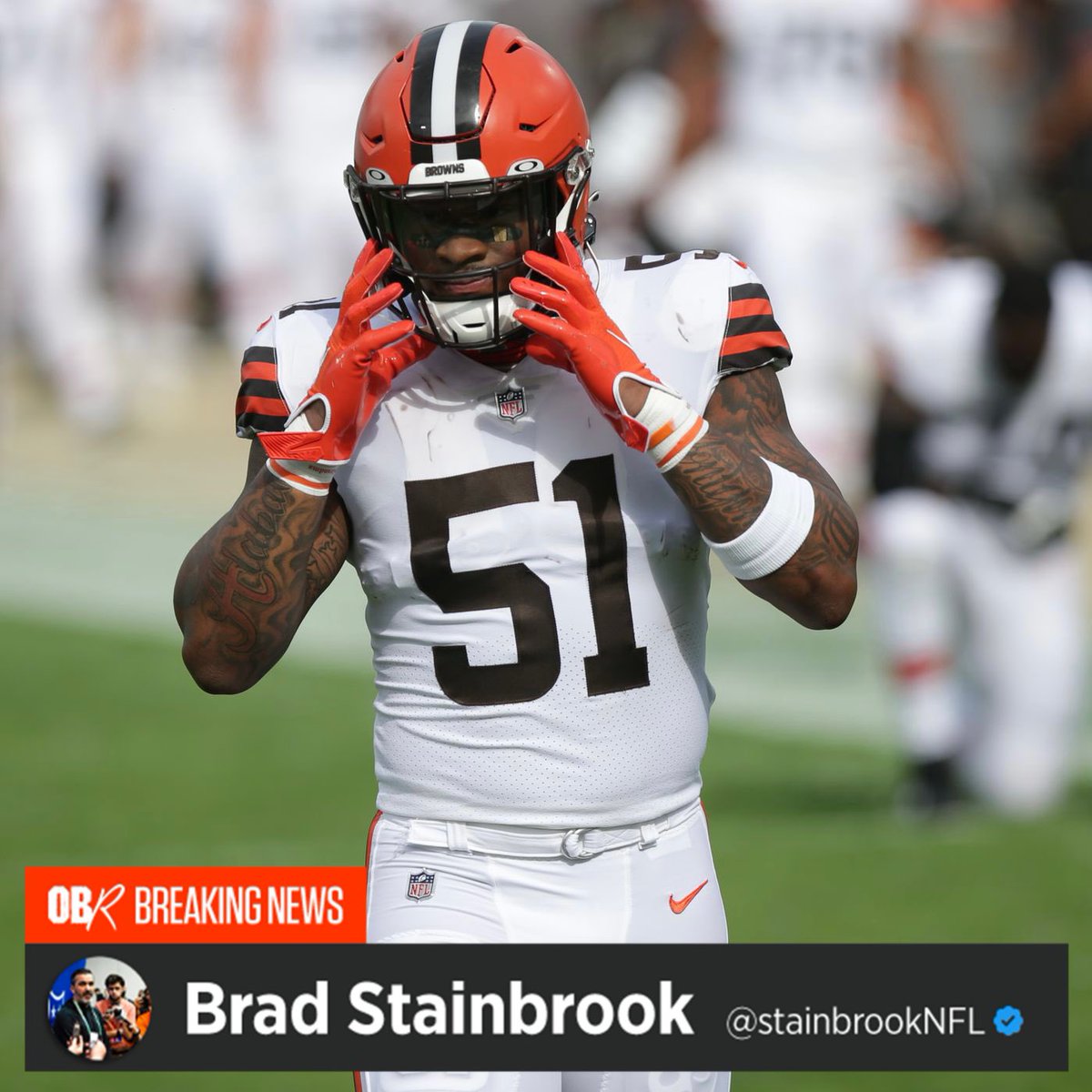 StainbrookNFL's tweet photo. Source: LB Mack Wilson is expected to sign back with the New England #Patriots. 

Not a done deal yet, but that’s where things are headed. The Houston Texans were also considered a strong possibility. #Browns showed interest as well. https://t.co/YoBaRjtr1l