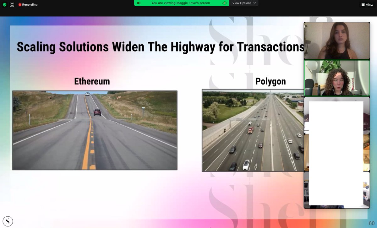 Tonight, we dove deeper into the technical side of the Polygon Network where scalability and speed reign supreme! 

The excitement of discovering something new each day never gets old. Thank you, <a href="/She__Fi/">SheFi - previous handle of SheFi</a> <a href="/maggielove_/">maggie.shefi.eth</a>  for being our guide through the maze of complexity! 😅