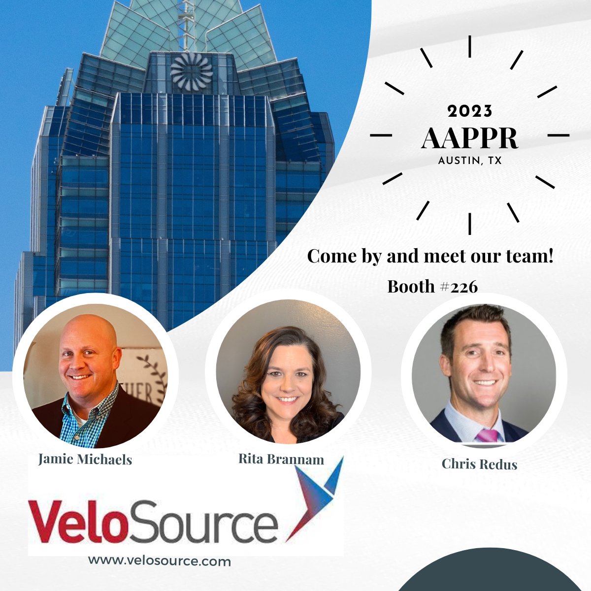 VeloSource's tweet image. VeloSource invites you to stop by our booth in Austin, TX, at the AAPPR Convention and meet us. Enter our drawing and win a $150 Amazon gift card. #AAPPR2023 @RitaBrannam @ChrisRedus @JamieMichaels