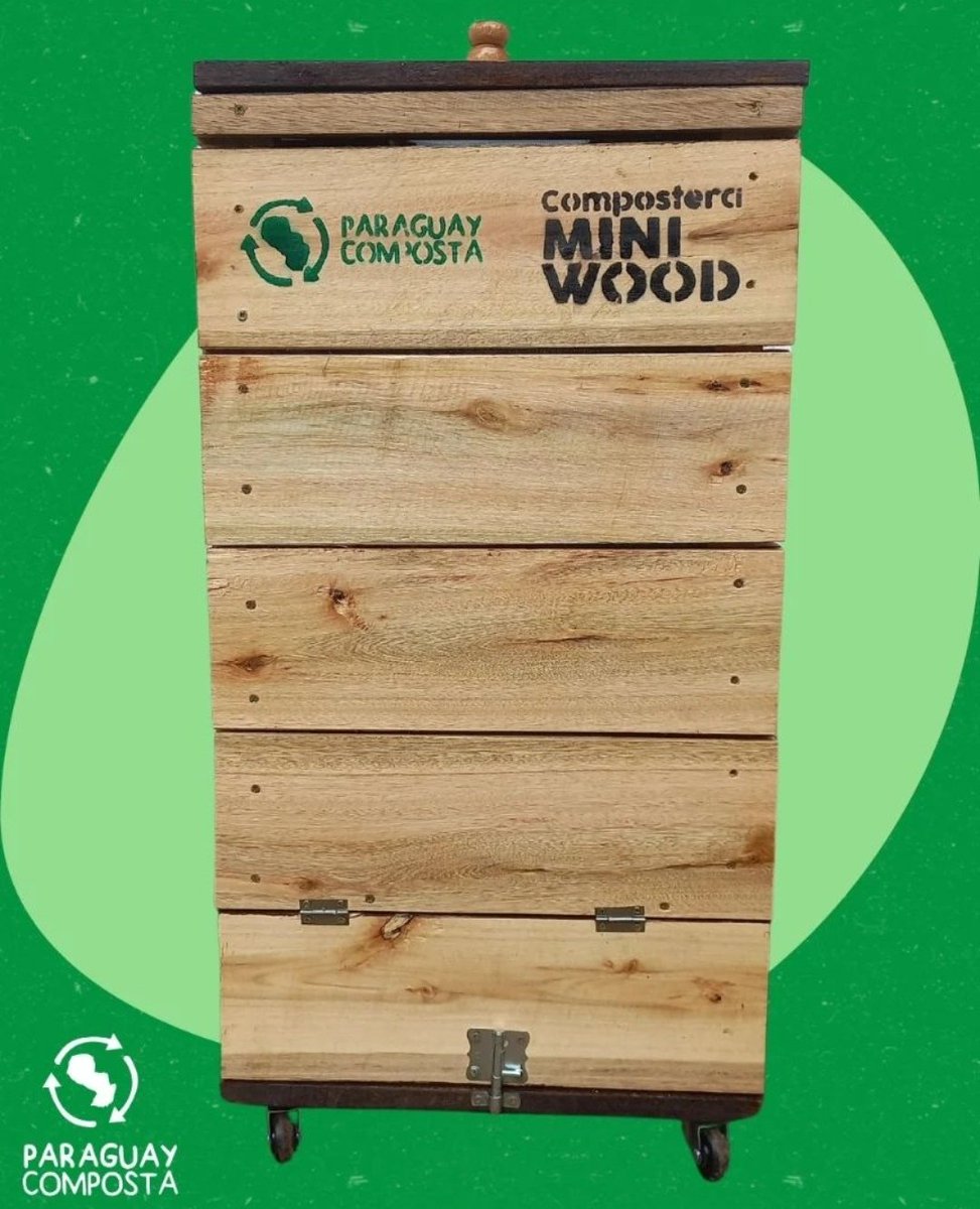 pycomposta's tweet photo. Esta belleza te va a ayudar reciclar tus residuos orgánicos y convertirlos en abono🤩♻️🌱
Compostera MINI WOOD
Inversión 550.000Gs
Medidas 40*40 *80cm
Pedí la tuya al 0994535811
Cuidemos el planeta🌎❤️ a través del compostaje https://t.co/QtXMdKRXvA