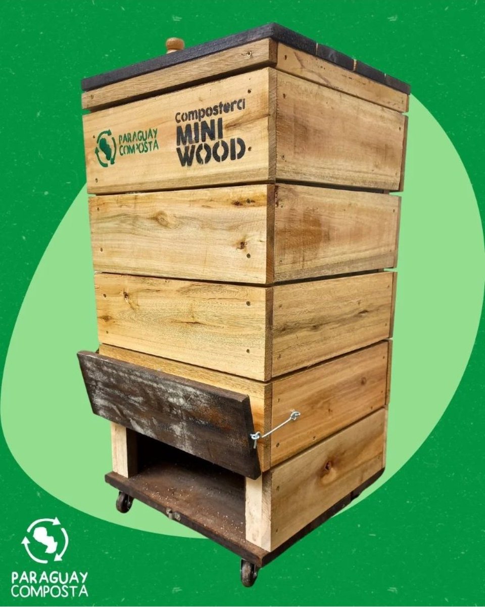 pycomposta's tweet photo. Esta belleza te va a ayudar reciclar tus residuos orgánicos y convertirlos en abono🤩♻️🌱
Compostera MINI WOOD
Inversión 550.000Gs
Medidas 40*40 *80cm
Pedí la tuya al 0994535811
Cuidemos el planeta🌎❤️ a través del compostaje https://t.co/QtXMdKRXvA